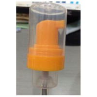 New style 42mm plastic orange foaming soap pump with lid