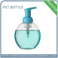 PET Plastic Cosmetic body lotion bottle cosmetic bottle foam bottle with pump