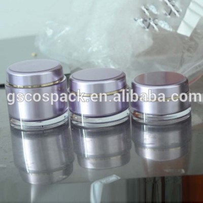 Square large capacity 150g pure color cosmetics circular tank custom made emulsion skin care product bottling