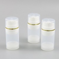 New clear empty travel 50ml airless bottle for serum cream lotion pump bottles skin care packaging container